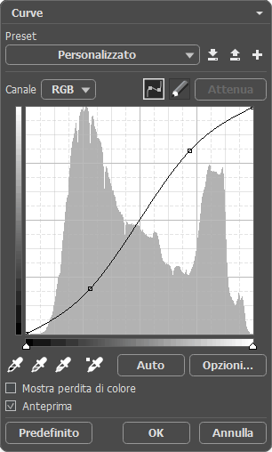 Curve in AliveColors