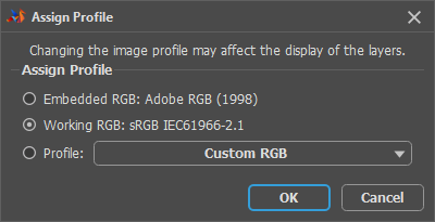 Assign Profile Dialog