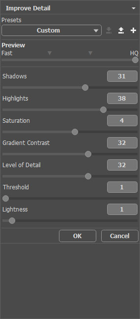 Settings in the Enhancer Plugin