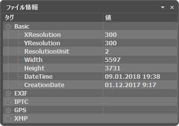 ファイル情報