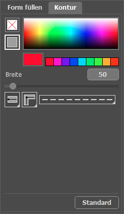 Kontureinstellungen