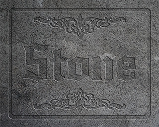 Stone Engraving Effect