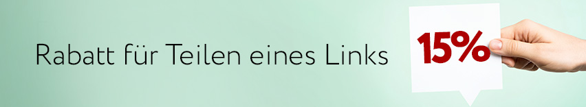 Link veröffentlichen und 15% Rabatt erhalten!